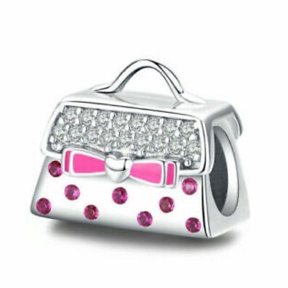 Handbag charm miniature purse works w/ pandora New - Picture 3 of 3